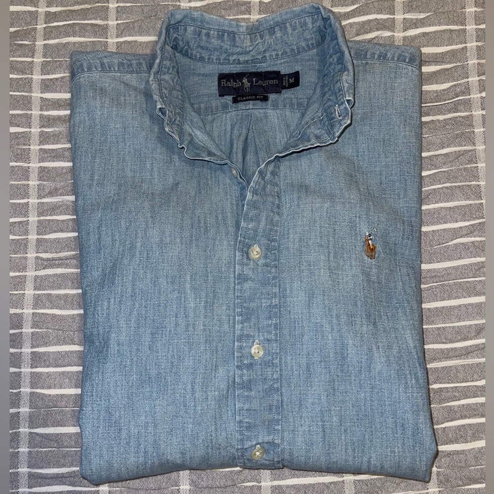 Men’s Polo by Ralph Lauren Chambray Shirt size Medium